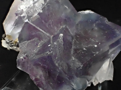 Purple Fluorite with Quartz and Mica – YGX Mine, China - Legacy Crystals and Minerals