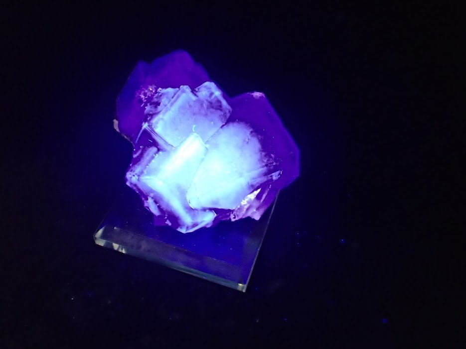 Purple Fluorite with Quartz and Mica – YGX Mine, China - Legacy Crystals and Minerals