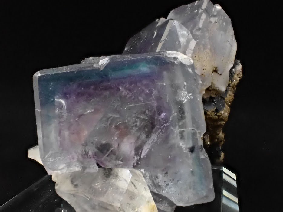 Purple Fluorite with Quartz and Mica – YGX Mine, China - Legacy Crystals and Minerals