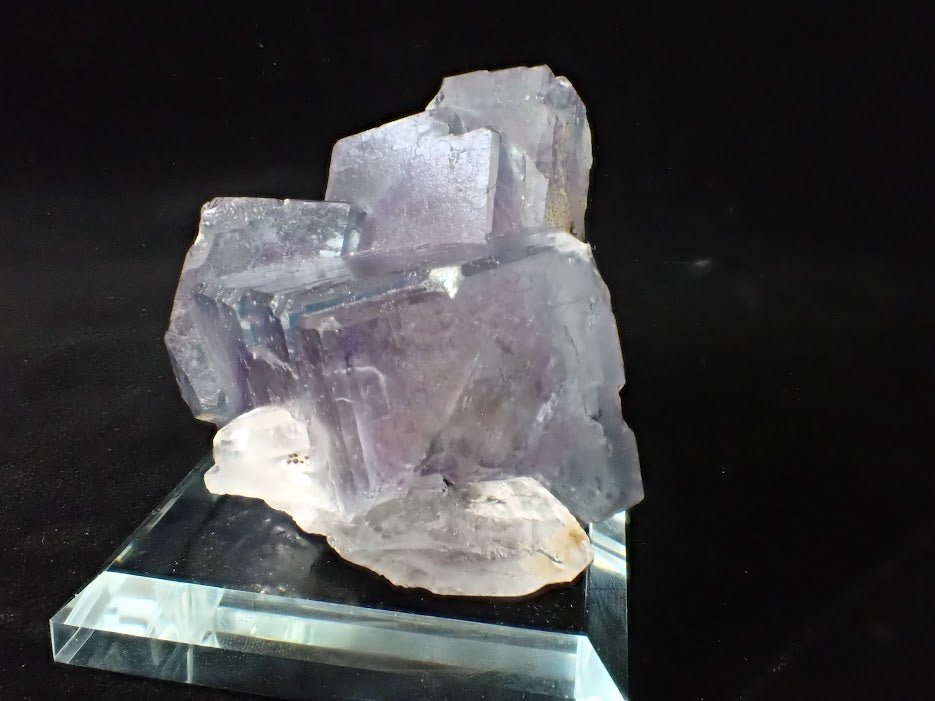 Purple Fluorite with Quartz and Mica – YGX Mine, China - Legacy Crystals and Minerals