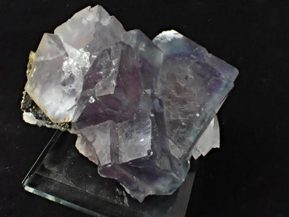 Purple Fluorite with Quartz and Mica – YGX Mine, China - Legacy Crystals and Minerals