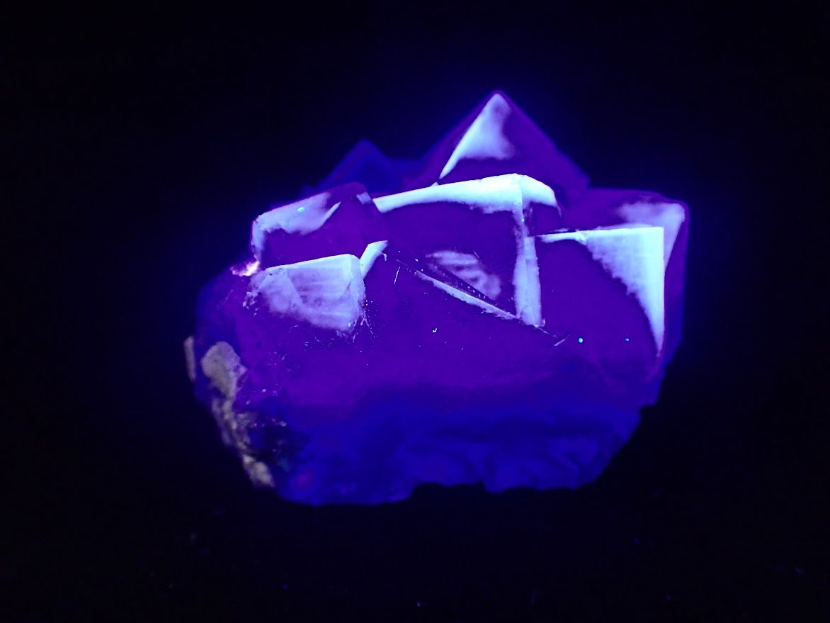 Purple Fluorite – Yindu, Inner Mongolia UV - Active Crystal - Legacy Crystals and Minerals