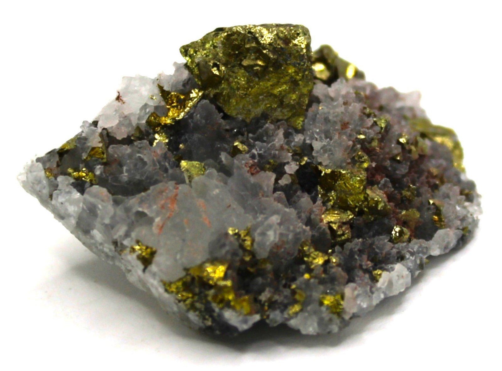 Pyrite on Quartz - Legacy Crystals and Minerals