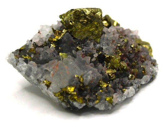 Pyrite on Quartz - Legacy Crystals and Minerals