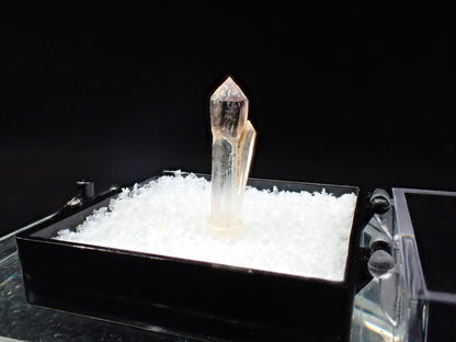 Quartz Scepter – Goboboseb Mountains, Namibia – Clear Crystal with Smoky Tip – Micro Specimen (20mm) - Legacy Crystals and Minerals