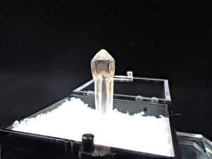 Quartz Scepter – Goboboseb Mountains, Namibia – Clear Crystal with Smoky Tip – Micro Specimen (20mm) - Legacy Crystals and Minerals