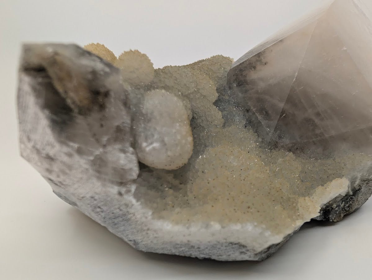 Radiant Dogtooth Calcite with Sugar Sphalerite – Fujian, China - Legacy Crystals and Minerals