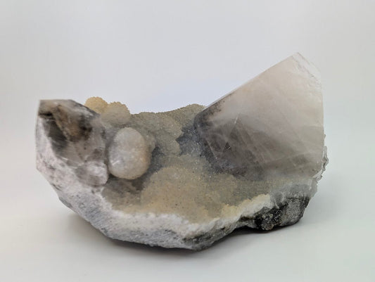 Radiant Dogtooth Calcite with Sugar Sphalerite – Fujian, China - Legacy Crystals and Minerals