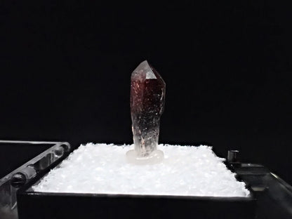 Red Phantom Quartz with Hematite Inclusions – High Clarity Crystal Specimen (19mm) - Legacy Crystals and Minerals