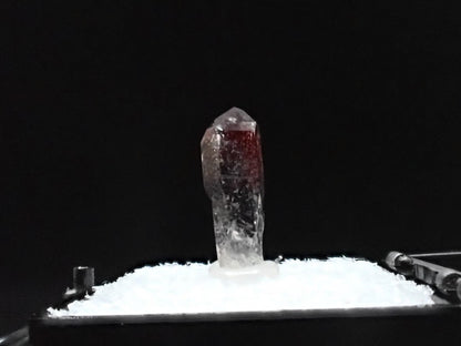 Red Phantom Quartz with Hematite Inclusions – High Clarity Crystal Specimen (19mm) - Legacy Crystals and Minerals