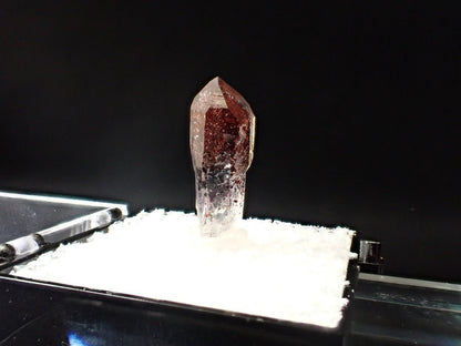 Red Phantom Quartz with Hematite Inclusions – High Clarity Crystal Specimen (19mm) - Legacy Crystals and Minerals