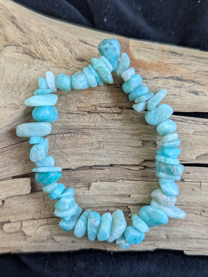 Amazonite Bracelet — 8mm & Chip