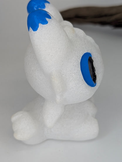 Toothless Night Fury and Luna Light Fury Dragons - Carved Minerals