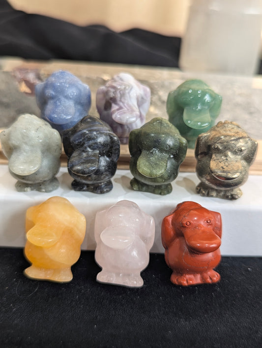 Tiny Psyduck Mineral Totem ~ 1"