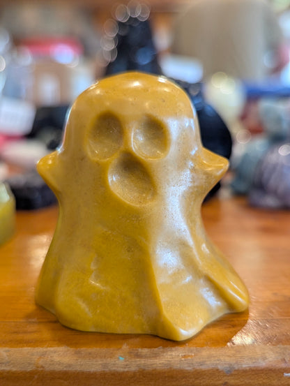 Crystal Ghost Carvings – Mahogany Jasper & Ruby in Zoisite