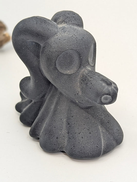 Zero Ghost Dog - Nightmare Before Christmas - Matte Black Obsidian Carving