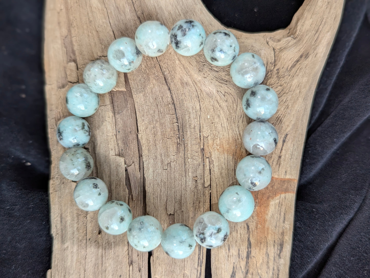 Kiwi Jasper Bracelet — 6mm, 8mm & 10mm Round Beads