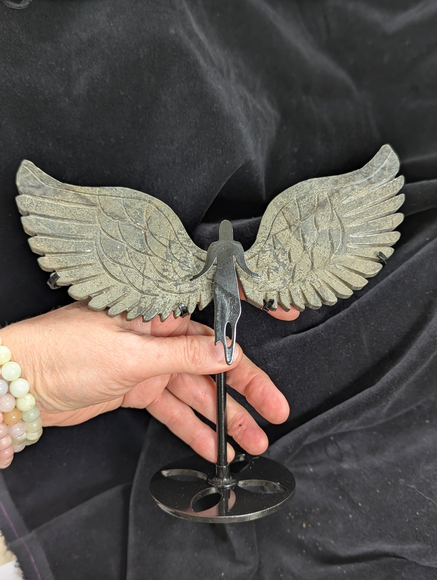 Guardian Angel Crystal Wing Silhouette