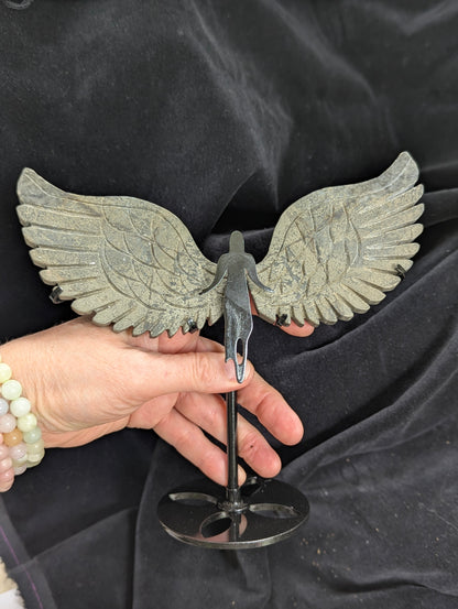 Guardian Angel Crystal Wing Silhouette