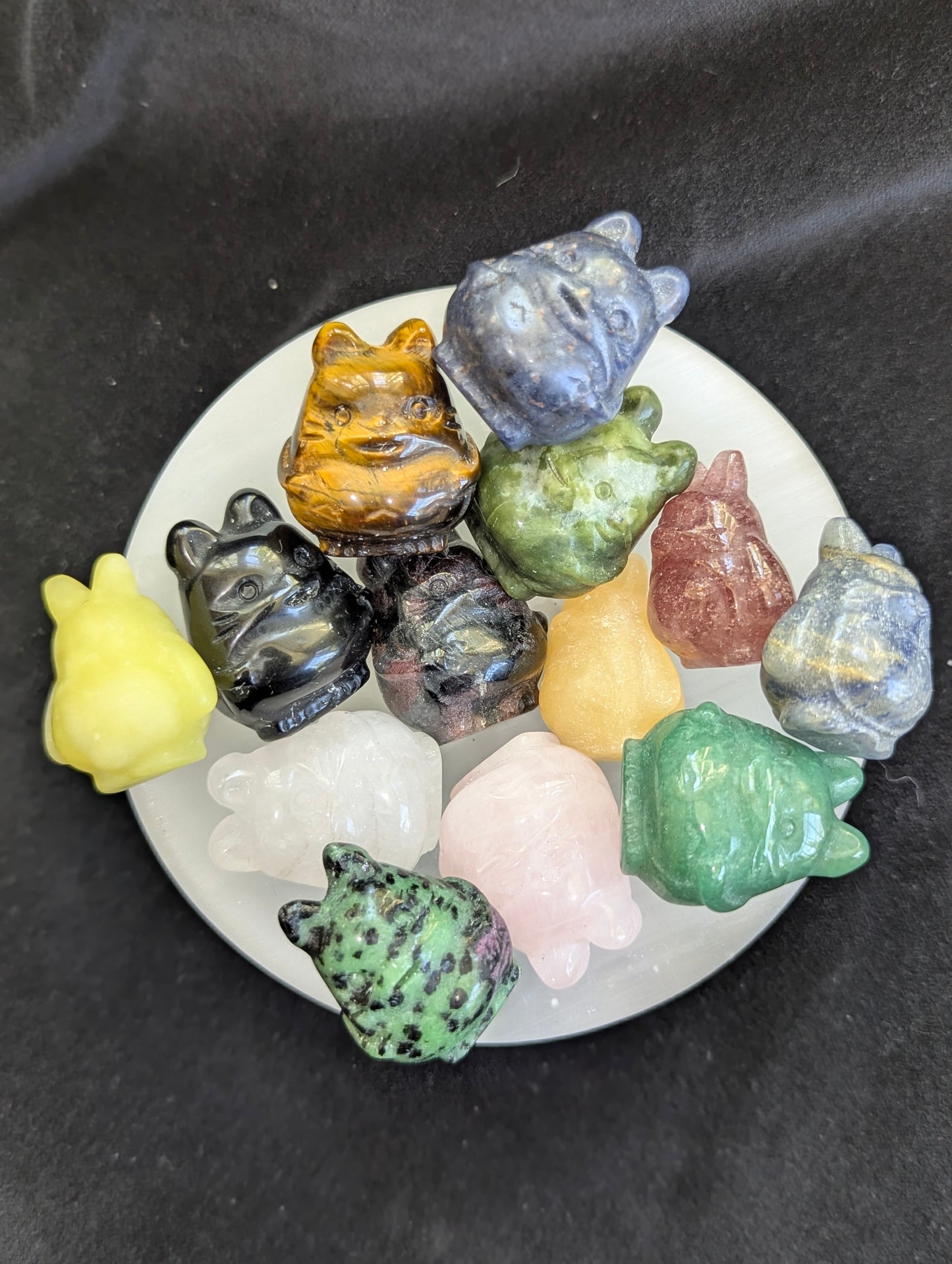 Tiny Totoro Mineral Totem ~ 1"