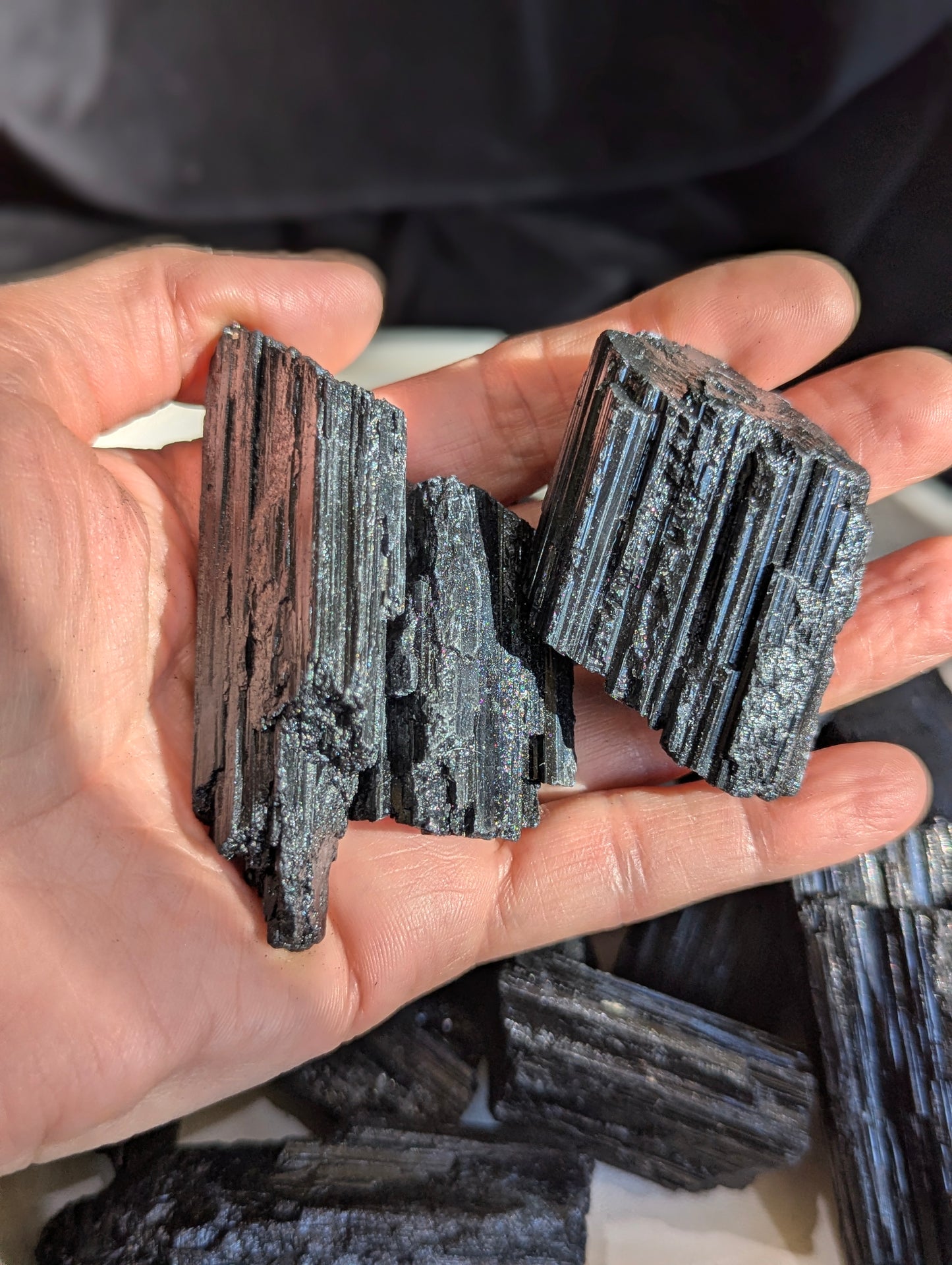 Black Tourmaline (Schorl) Raw Specimens
