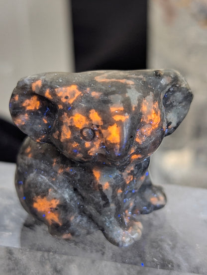 Tiny Koala Mineral Totem ~ 1"