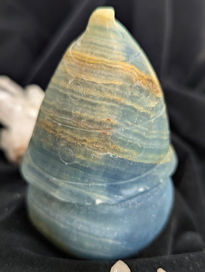 Blue Onyx Gnomes | Grounding, Tranquility, Protection |~ 4in, 525g