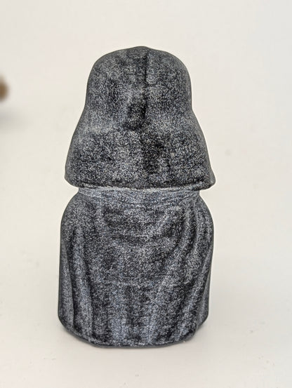 Matte Black Obsidian Darth Vader - small 2.4"