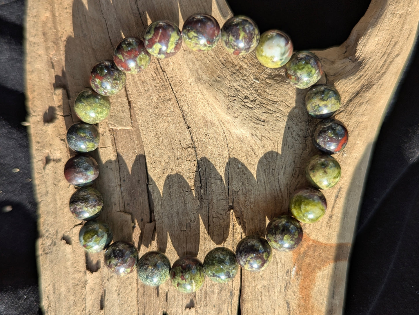 Dragon Blood Jasper Bracelet — 8mm, 10mm & 12mm Beads
