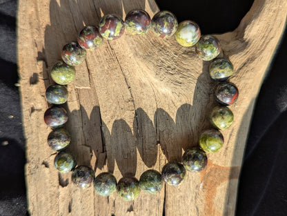 Dragon Blood Jasper Bracelet — 8mm, 10mm & 12mm Beads
