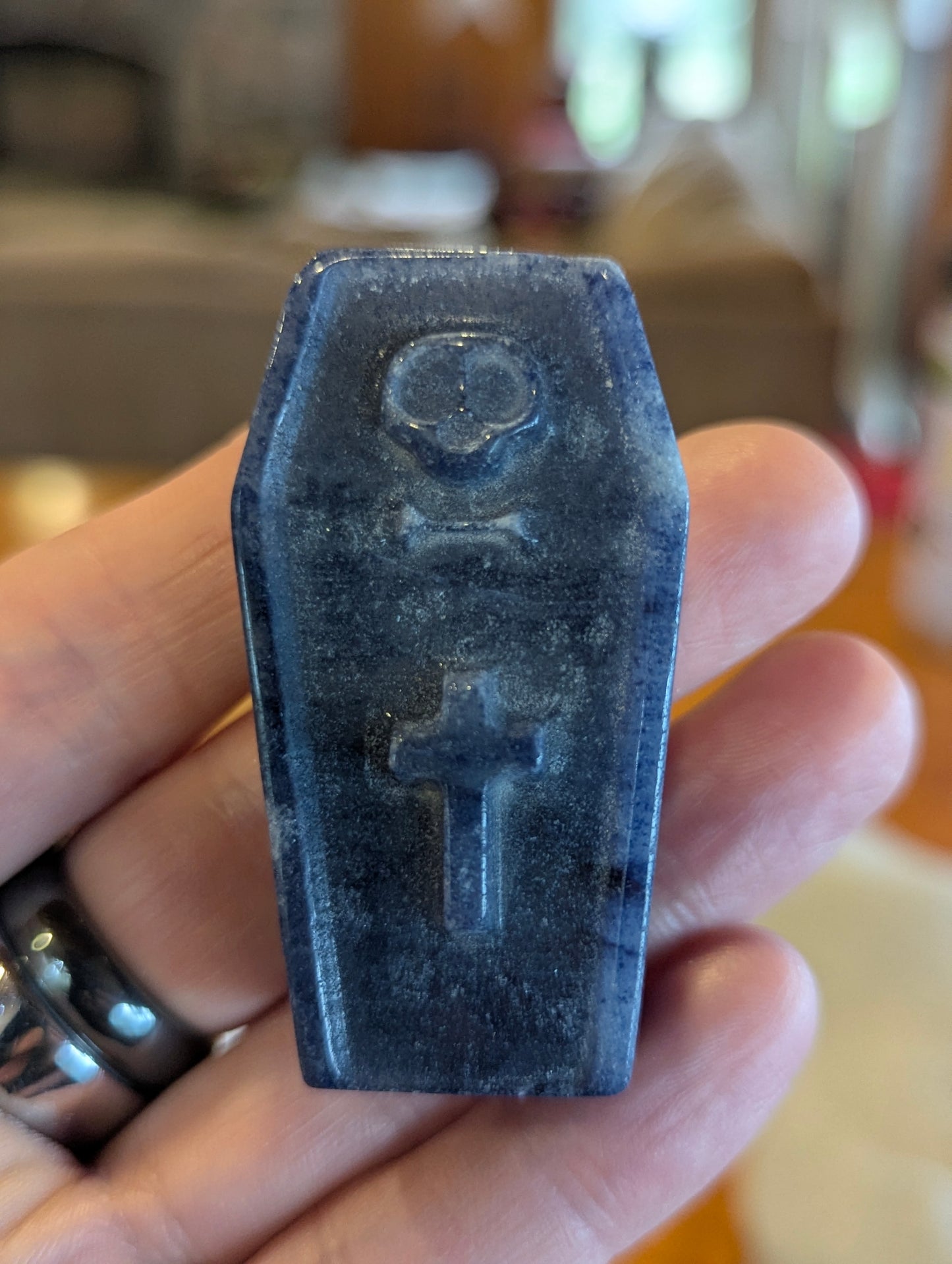 Crystal Coffin Carvings - small - 2" x 1" - choose your mineral