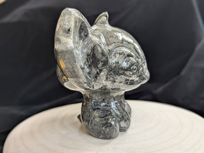 Picasso Jasper "Stitch" Hand-Carved Crystal Sculpture – Statement Piece - 5", 1.67kg