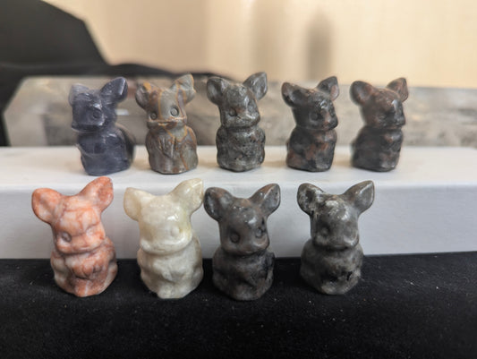 Tiny Eevee Mineral Totem ~ 1"