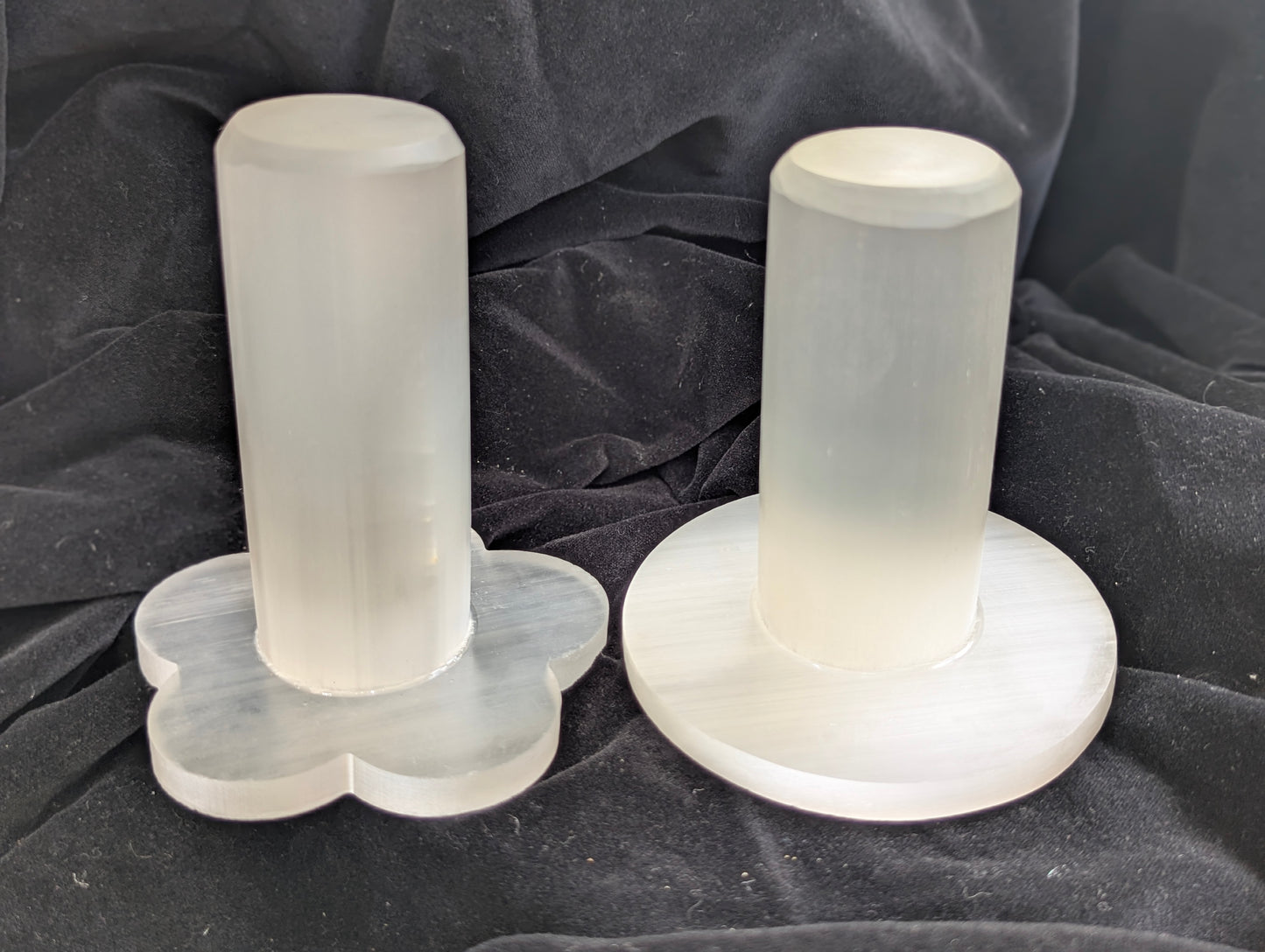 Luminous Selenite Bracelet Charging Tower & Display