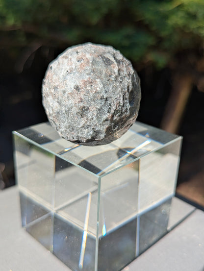 Lunar Collection | Carved Mineral Moon Sphere (50mm) – Natural Stone | small - Choose Your Mineral