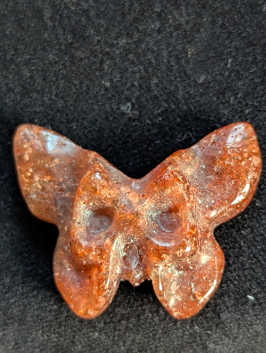 Death Head Skull Hawk Moth Carvings - 1" Totem - choose your mineral