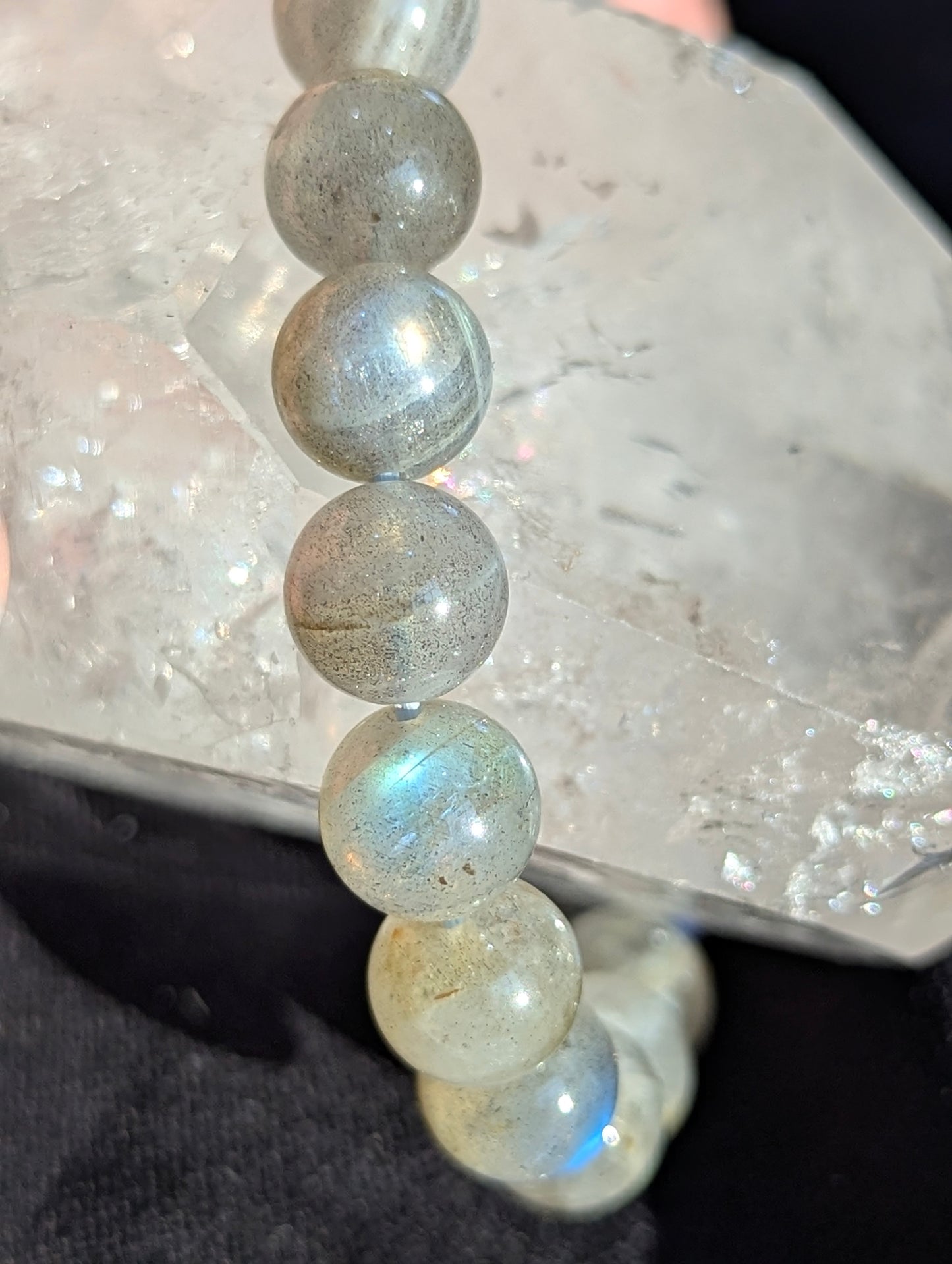 Labradorite Beaded Bracelet (10mm) High Quality
