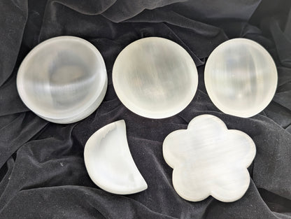 Luminous Selenite Charging & Cleansing Dishes &  Bowls