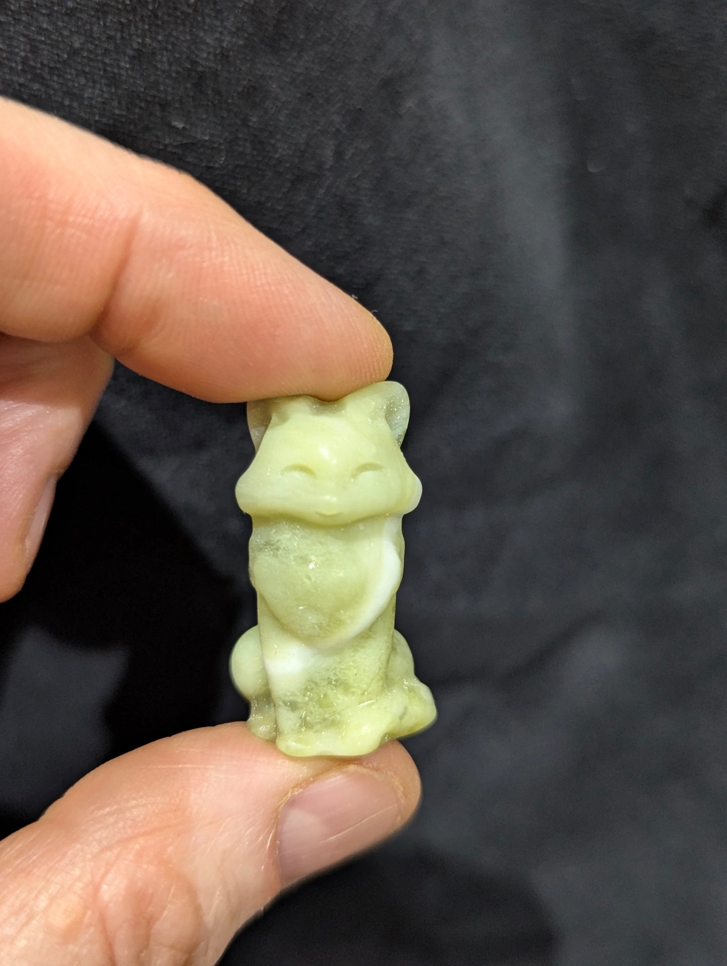 Tiny Fox Mineral Totem ~ 1"