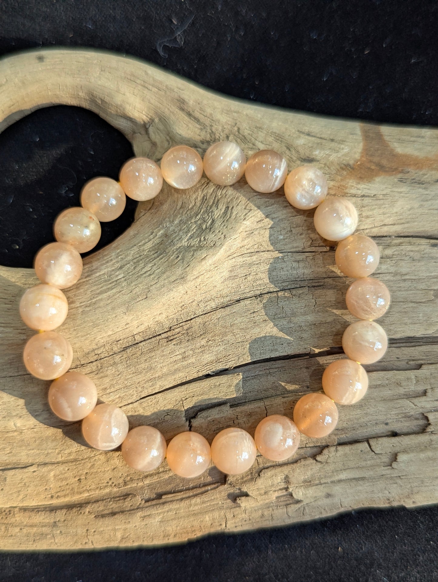 Golden Sunstone Bracelet — 8mm & 10mm Beads