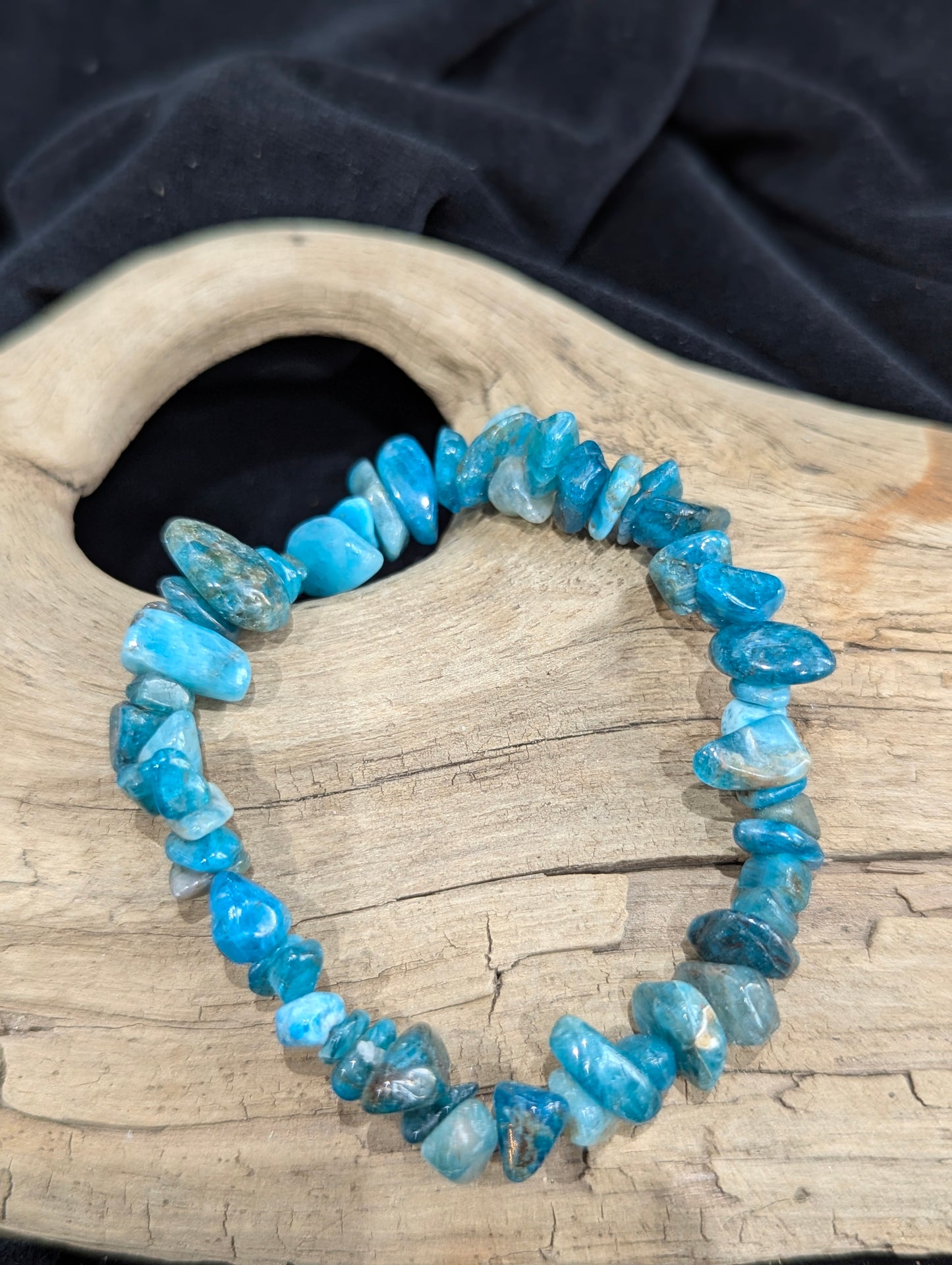 Blue Apatite Bracelets - from 3mm to 10mm beads