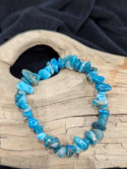 Blue Apatite Bracelets - from 3mm to 10mm beads