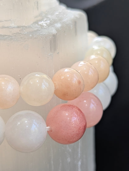 Bracelet Aventurine Rose — Perles Rondes 8mm & 10mm