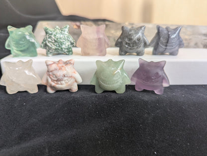 Tiny Gengar Mineral Totem ~ 1"