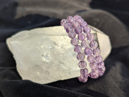 Amethyst Bracelet 7mm (Translucent Lilac) – Intuitive Selection