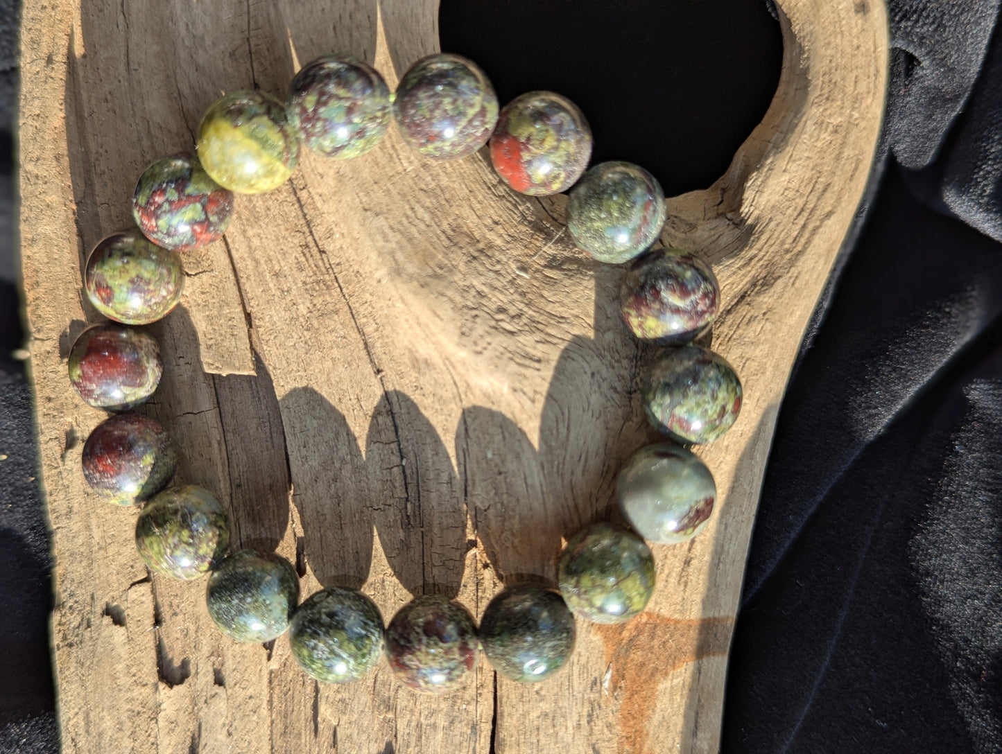 Dragon Blood Jasper Bracelet — 8mm, 10mm & 12mm Beads