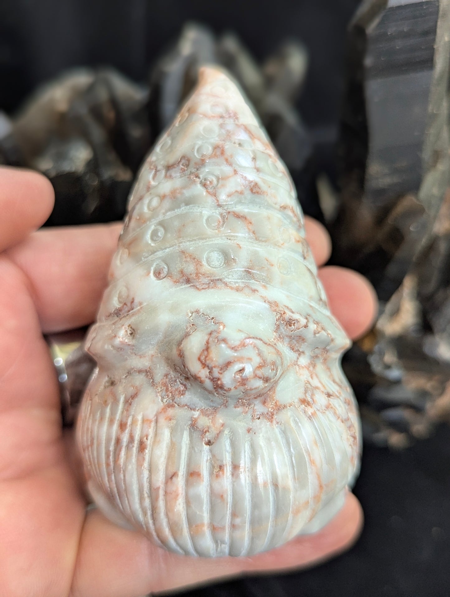 Red Vein Jasper Gnome ~ 3in, 255g