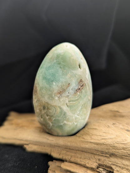 Premium 2in. Hemimorphite Egg – Blue Zinc Silicate | Intuitively Selected