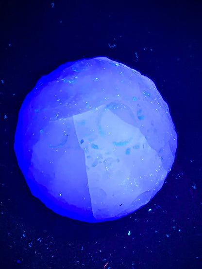 Lunar Collection | Carved Mineral Moon Sphere (50mm) – Natural Stone | small - Choose Your Mineral