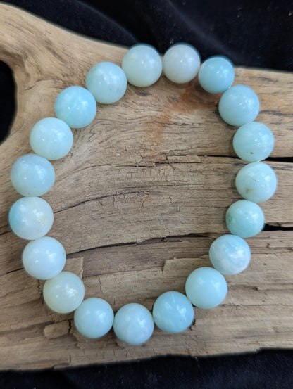 Amazonite Bracelet — 8mm & Chip
